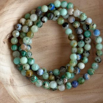 Długi naszyjnik z chryzokolą